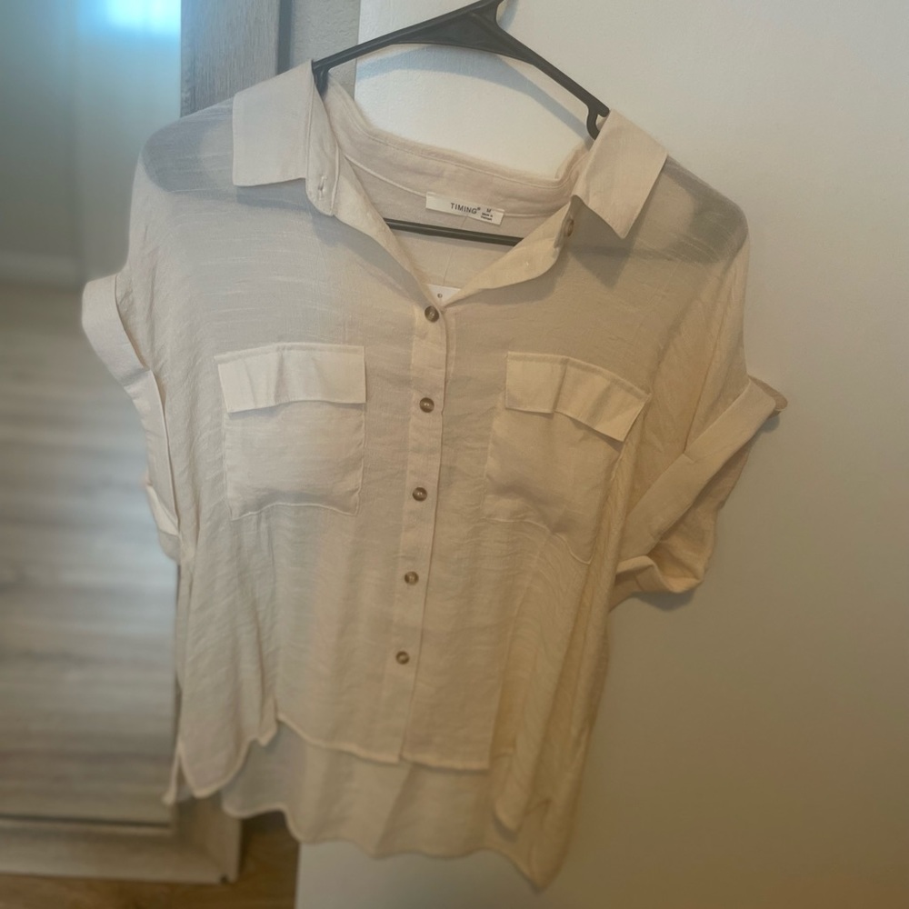 Medium Button Up Top